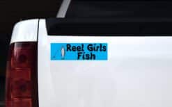 10in x 3in Rod Reel Girls Fish Bumper magnets fishing magnetic magnet