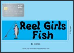 10in x 3in Rod Reel Girls Fish Bumper magnets fishing magnetic magnet