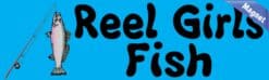 10in x 3in Rod Reel Girls Fish Bumper magnets fishing magnetic magnet