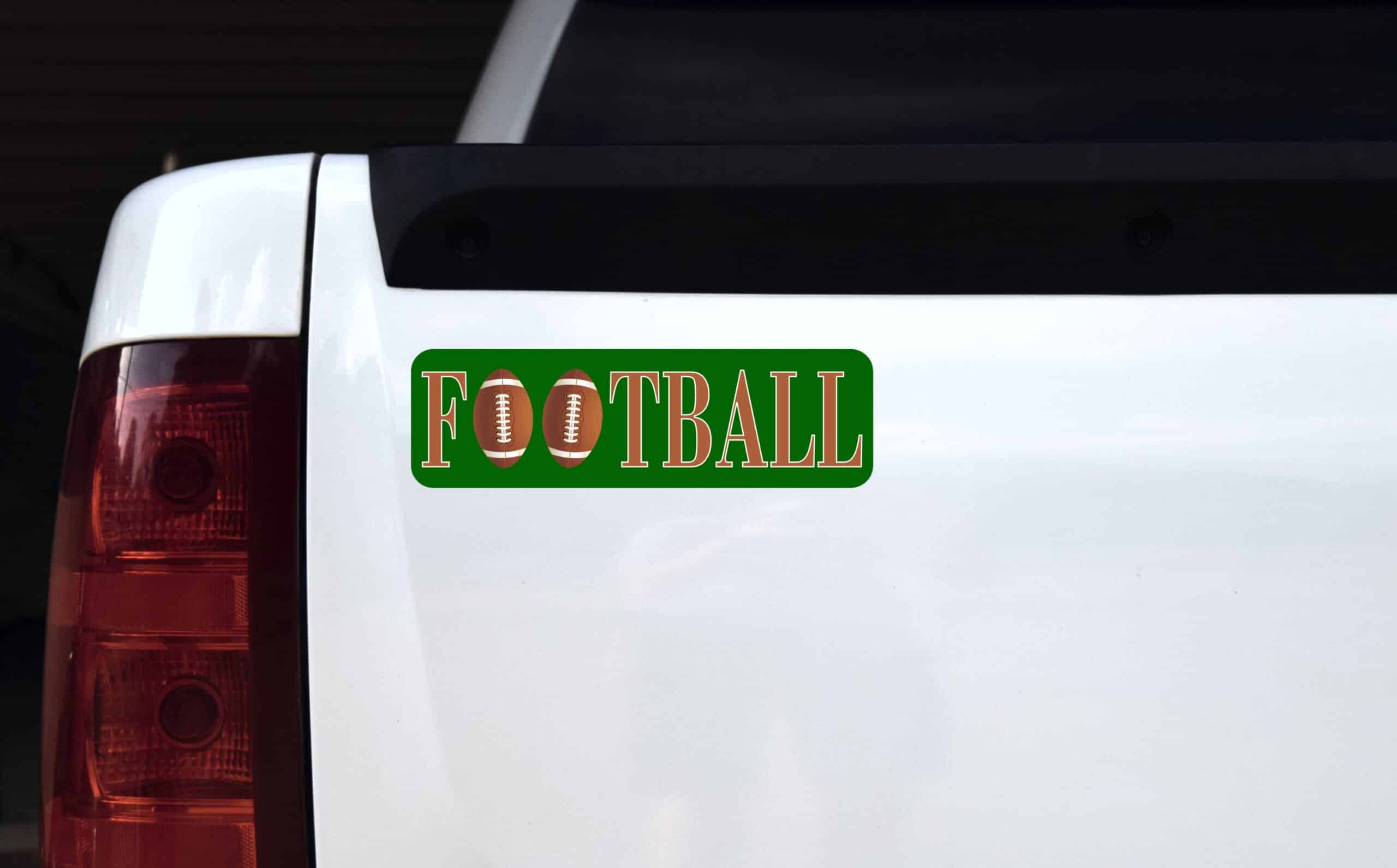 10in x 3in Football Bumper magnets magnetic car magnet footballs