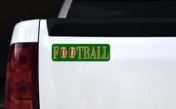 10in x 3in Football Bumper Stickers window decals car decal sticker footballs