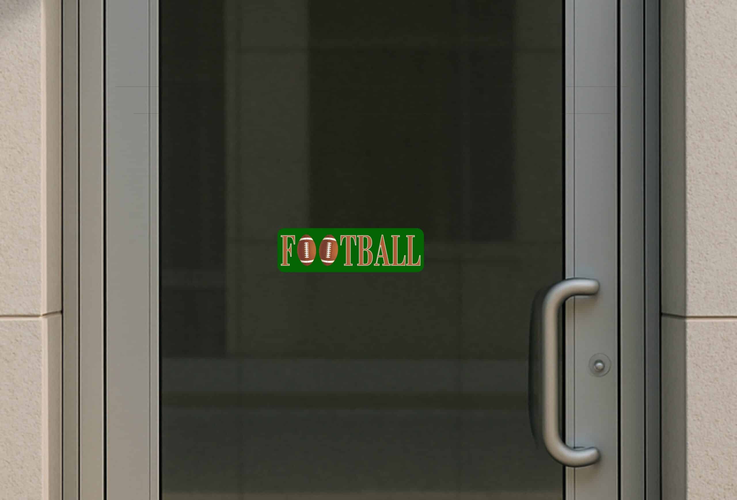 10in x 3in Football Bumper Stickers window decals car decal sticker footballs