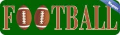 10in x 3in Football Bumper magnets magnetic car magnet footballs