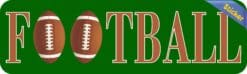 10in x 3in Football Bumper Stickers window decals car decal sticker footballs