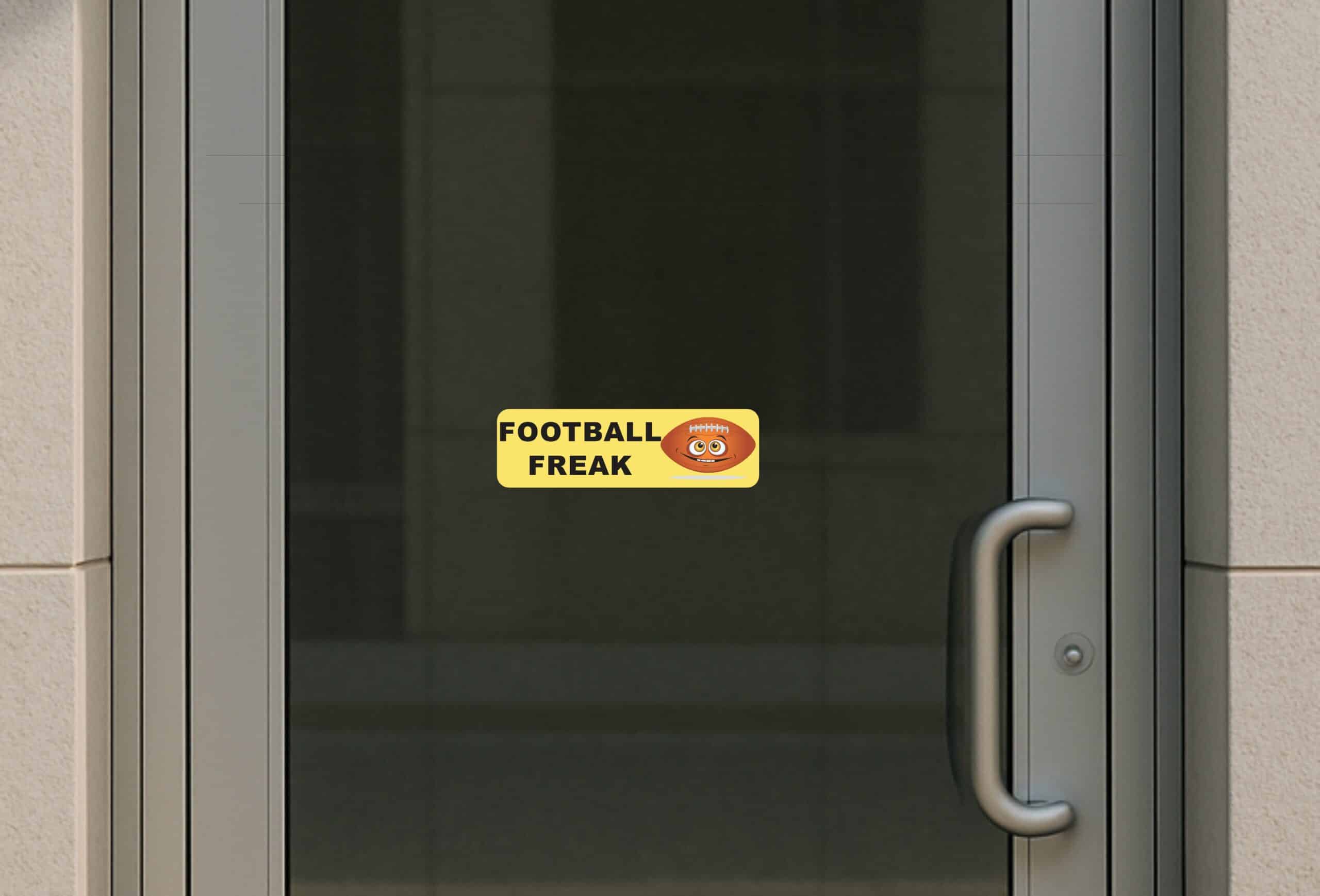 10in x 3in Football Freak Bumper Stickers window decals decal sticker footballs