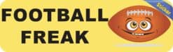 10in x 3in Football Freak Bumper Stickers window decals decal sticker footballs