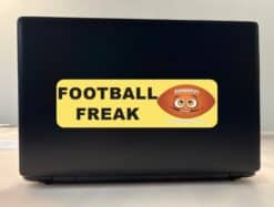 10in x 3in Football Freak Bumper Stickers window decals decal sticker footballs
