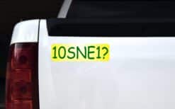10in x 3in 10SNE1 Tennis Anyone Vinyl Bumper Sticker Window Decal Stickers Decals