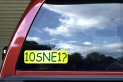 10in x 3in 10SNE1 Tennis Anyone Vinyl Bumper Sticker Window Decal Stickers Decals