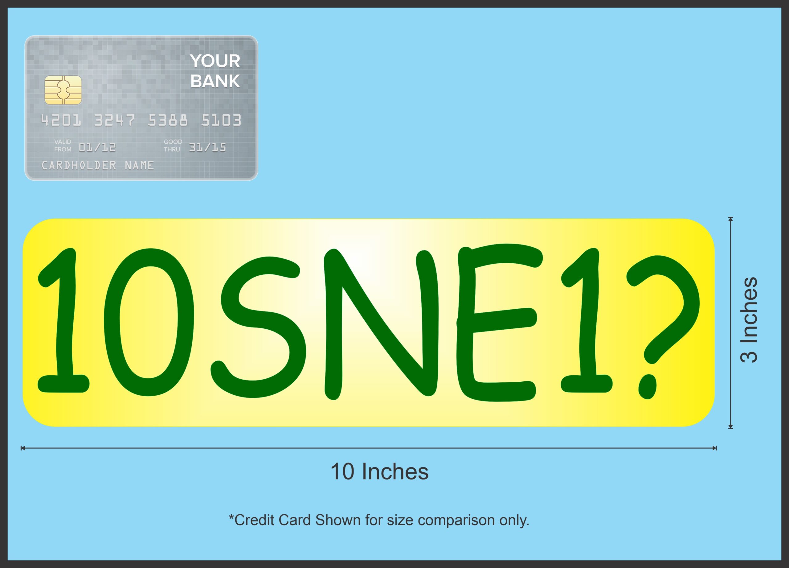 10in x 3in 10SNE1 Tennis Anyone Vinyl Bumper magnet magnetic magnets