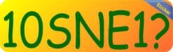 10in x 3in 10SNE1 Tennis Anyone Vinyl Bumper Sticker Window Decal Stickers Decals