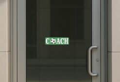 10in x 3in Soccer Coach Vinyl Bumper Sticker Window Decal Truck Stickers Car Decals