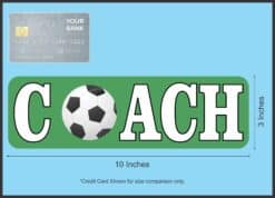 StickerTalk Soccer Coach Magnet, 10 inches x 3 inches