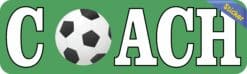 10in x 3in Soccer Coach Vinyl Bumper Sticker Window Decal Truck Stickers Car Decals