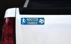 10in x 3in Soccer Family Vinyl Bumper magnet magnetic Truck magnets Car