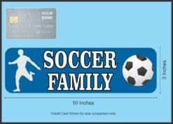 10in x 3in Soccer Family Vinyl Bumper magnet magnetic Truck magnets Car