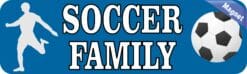 10in x 3in Soccer Family Vinyl Bumper magnet magnetic Truck magnets Car