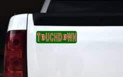 10in x 3in Touchdown Football Bumper Sticker Window Decal Stickers Vinyl Car Decals
