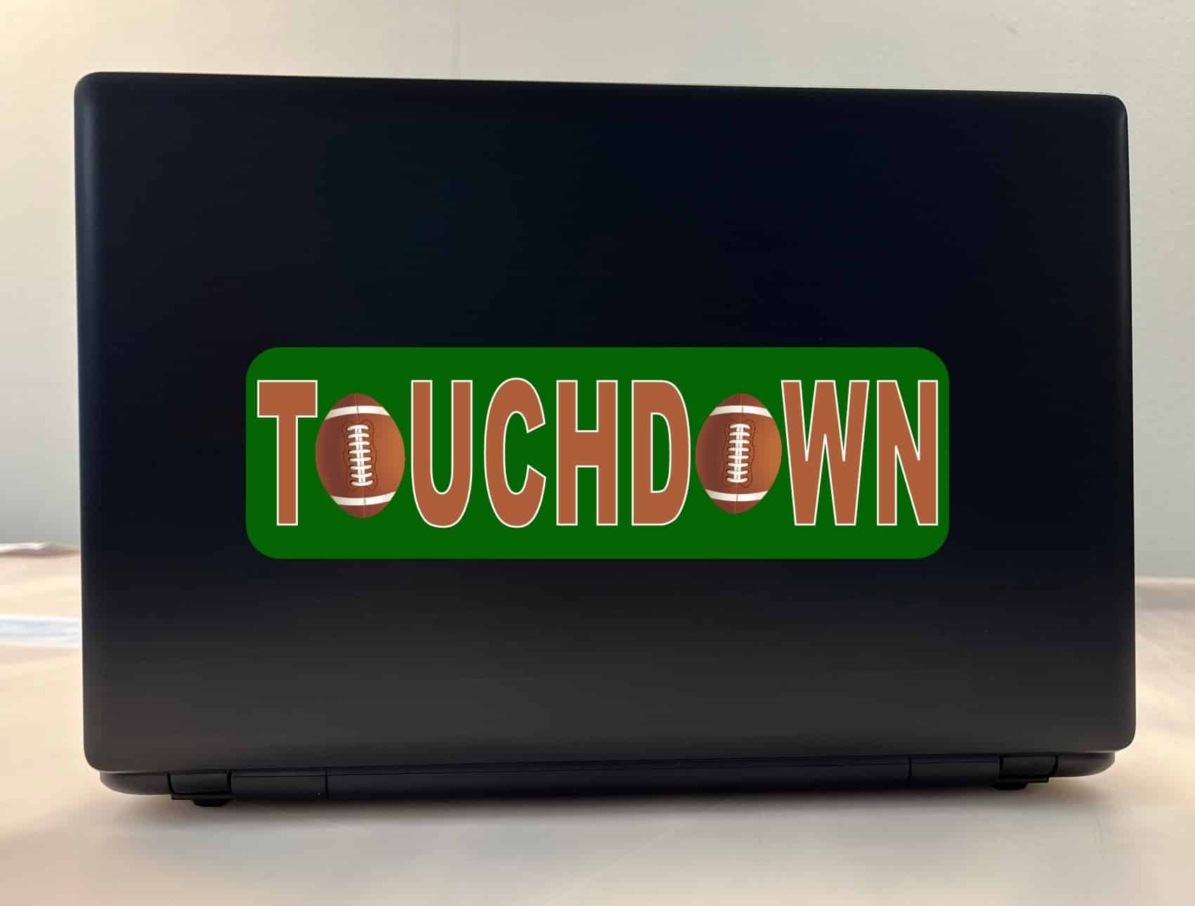 10in x 3in Touchdown Football Bumper Sticker Window Decal Stickers Vinyl Car Decals