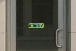10in x 3in Eat Sleep Run Running Bumper Sticker Window Decal Stickers Car Decals