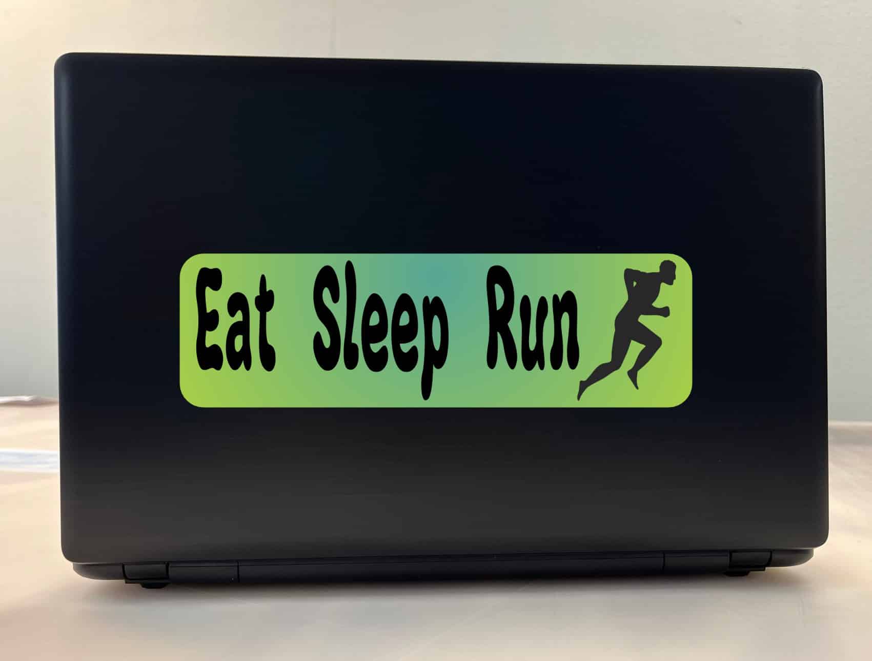 10in x 3in Eat Sleep Run Running Bumper Sticker Window Decal Stickers Car Decals