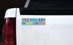 10in x 3in Running Journey Is Reward Bumper magnet magnetic  Car magnets