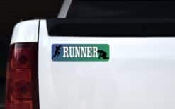10in x 3in Runner Bumper Sticker Window Decal Truck Stickers Vinyl Car Decals