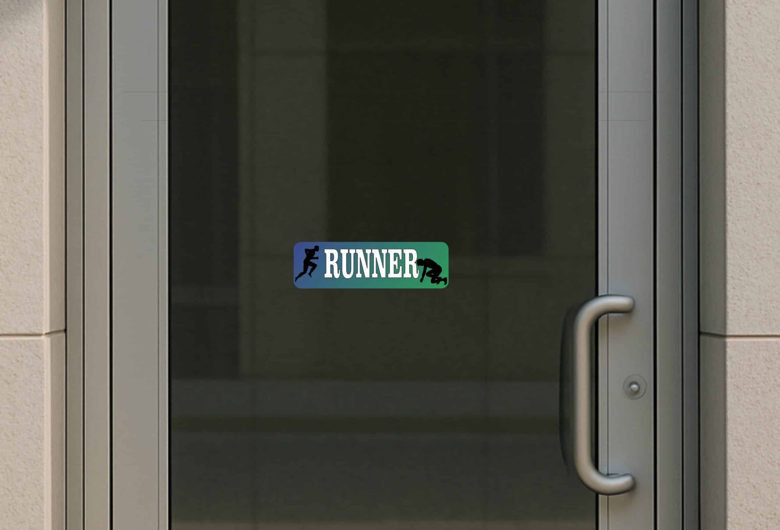 10in x 3in Runner Bumper Sticker Window Decal Truck Stickers Vinyl Car Decals