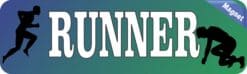 10in x 3in Runner Bumper magnet magnetic  Truck magnets Vinyl Car