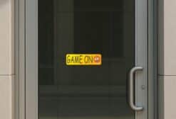 10in x 3in Game On Basketball Bumper Sticker Decal Car Window Decals Vinyl Stickers