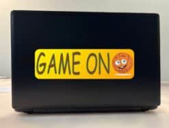 10in x 3in Game On Basketball Bumper Sticker Decal Car Window Decals Vinyl Stickers