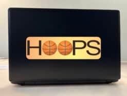 10in x 3in Hoops Basketball Bumper Sticker Window Decal Stickers Vinyl Car Decals