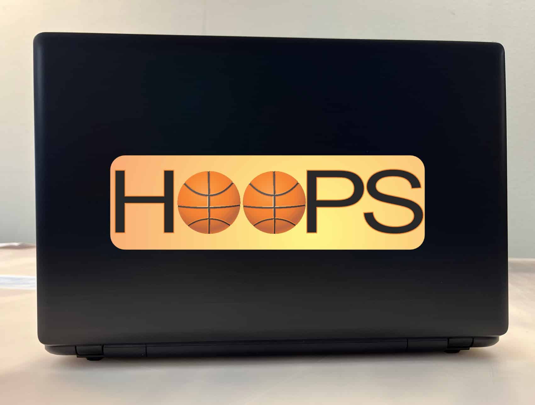 10in x 3in Hoops Basketball Bumper Sticker Window Decal Stickers Vinyl Car Decals