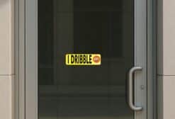 10in x 3in I Dribble Basketball Bumper Sticker Window Decal Stickers Car Decals