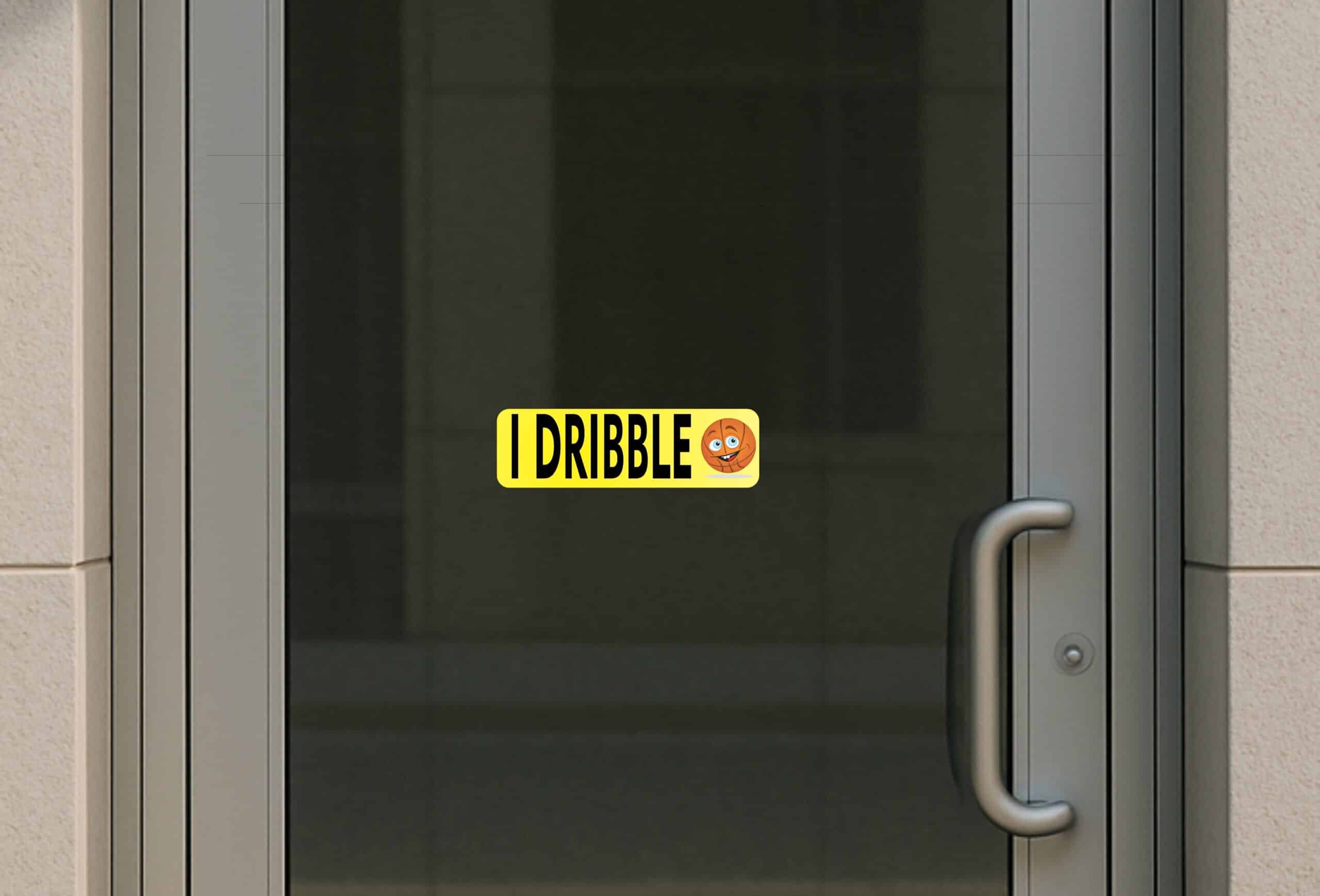 10in x 3in I Dribble Basketball Bumper Sticker Window Decal Stickers Car Decals
