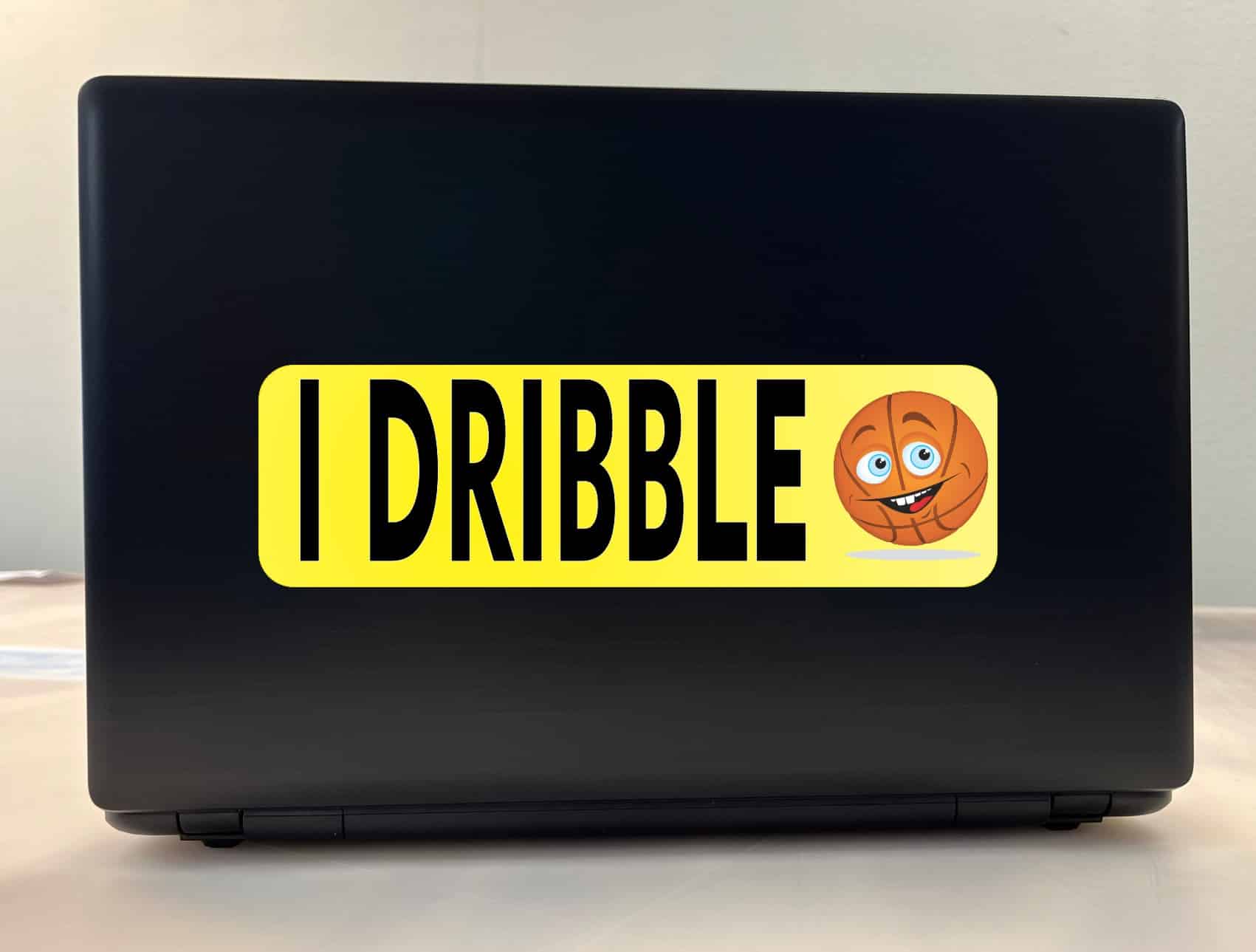 10in x 3in I Dribble Basketball Bumper Sticker Window Decal Stickers Car Decals