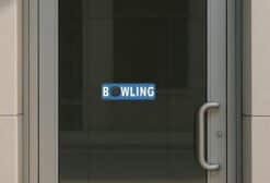 10in x 3in Bowling Bumper Sticker Window Decal Truck Stickers Vinyl Car Decals