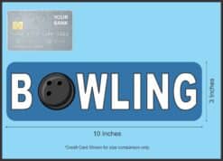 10in x 3in Bowling Bumper Sticker Window Decal Truck Stickers Vinyl Car Decals