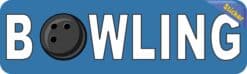10in x 3in Bowling Bumper Sticker Window Decal Truck Stickers Vinyl Car Decals