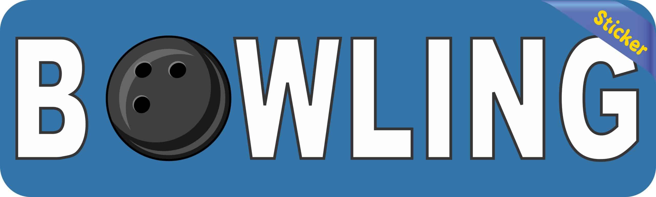 10in x 3in Bowling Bumper Sticker Window Decal Truck Stickers Vinyl Car Decals