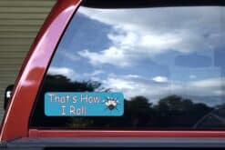 10in x 3in Thats How I Roll Bowling Bumper Sticker Window Decal Stickers Car Decals