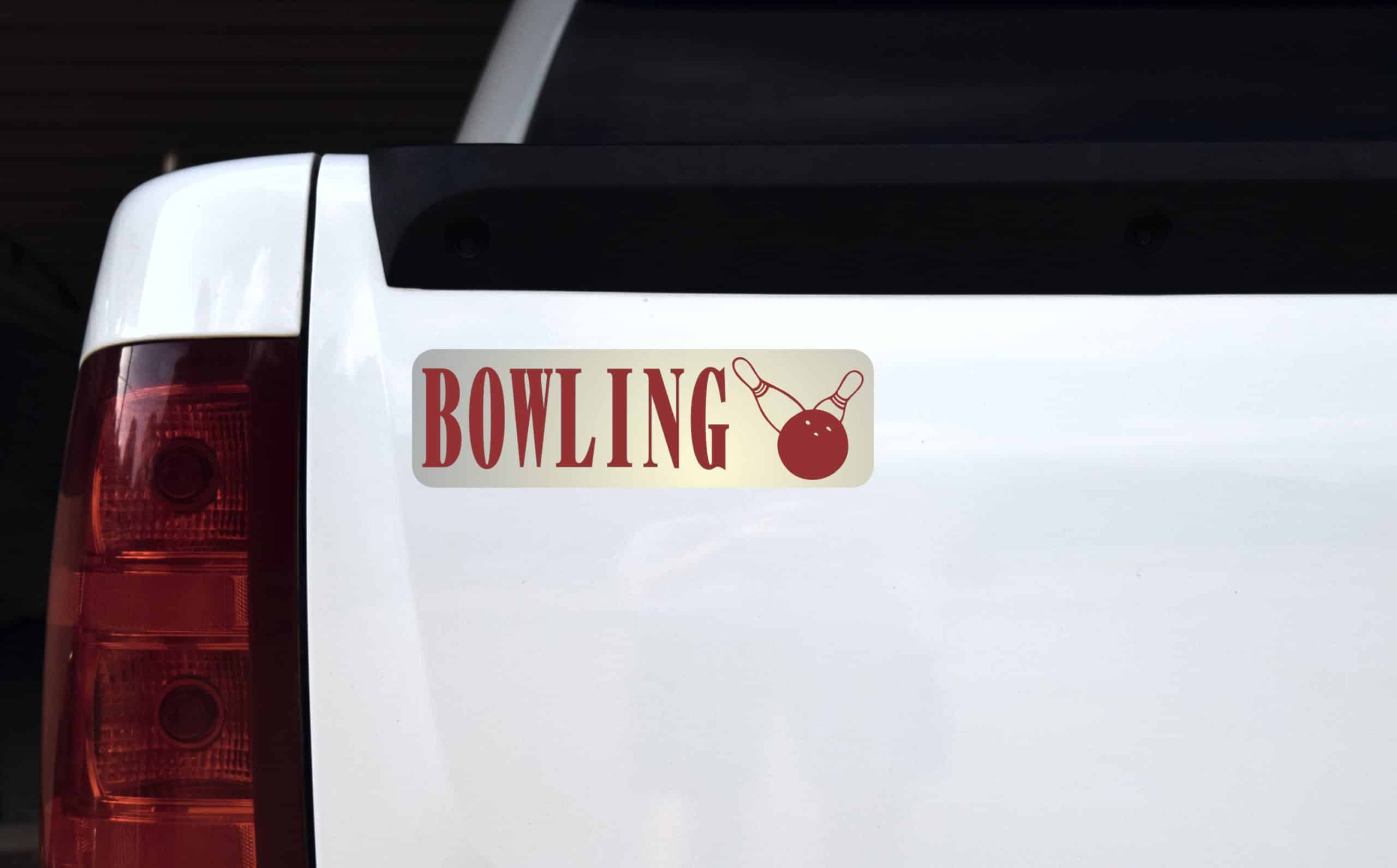 10in x 3in Bowling Bumper magnet magnetic Truck magnets Vinyl Car - Image 3