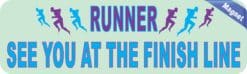 10in x 3in See You at Finish Running Bumper magnet magnetic magnets