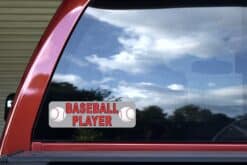 10in x 3in Baseball Player Bumper Sticker Window Decal Stickers Vinyl Car Decals