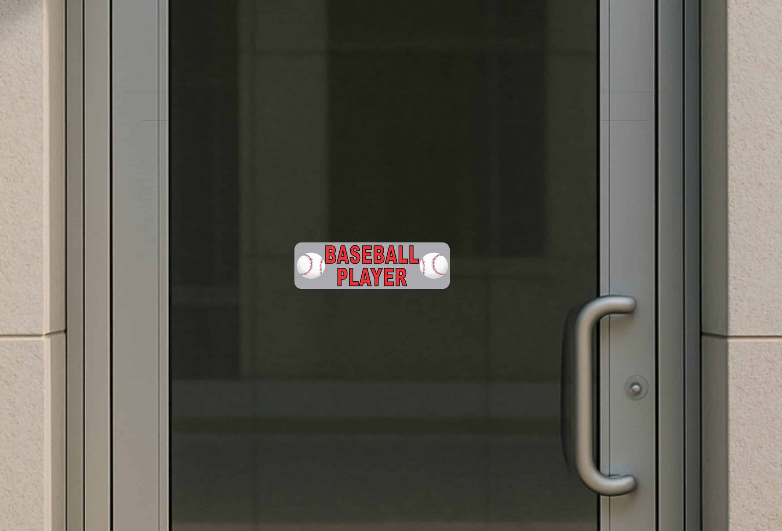 10in x 3in Baseball Player Bumper Sticker Window Decal Stickers Vinyl Car Decals