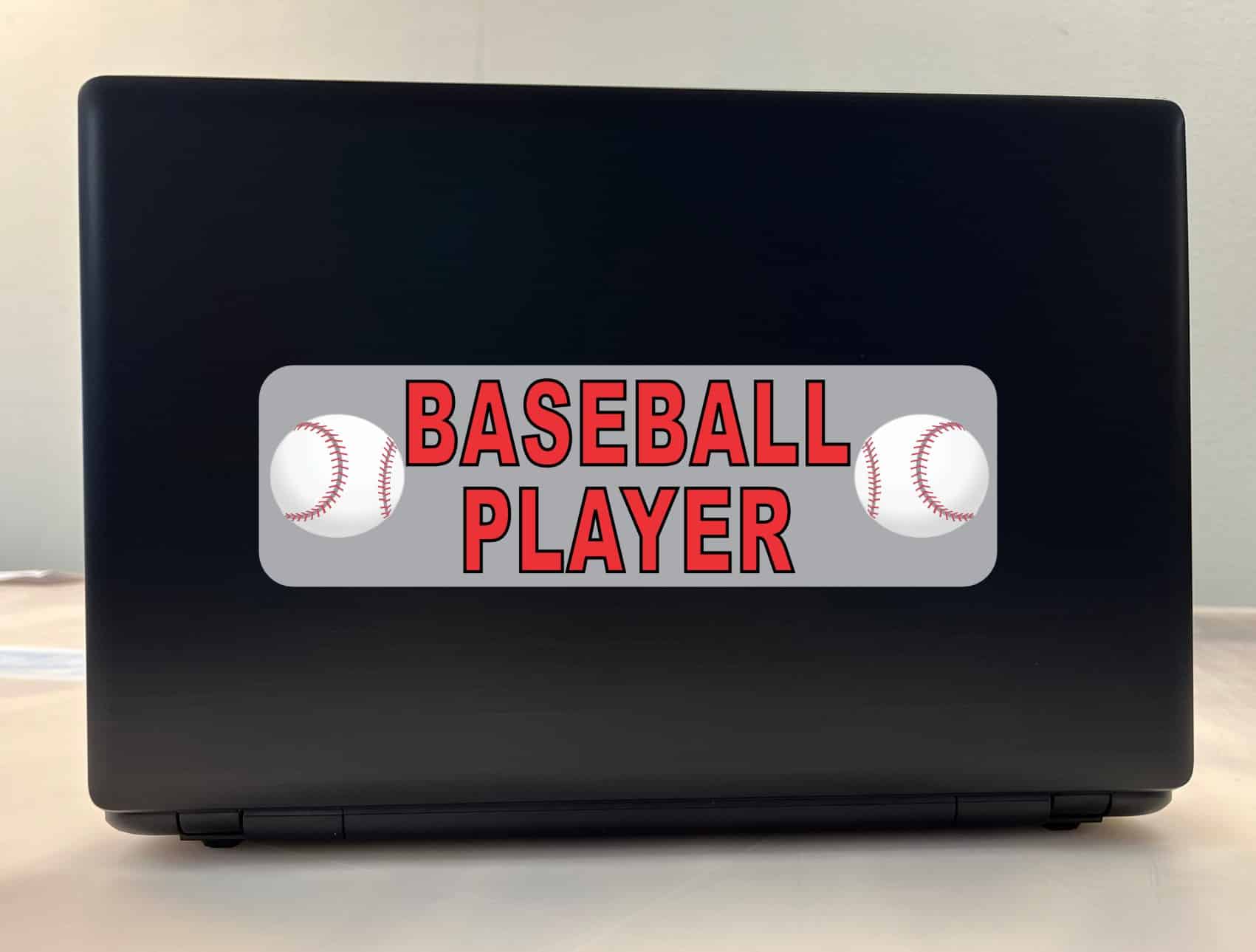 10in x 3in Baseball Player Bumper Sticker Window Decal Stickers Vinyl Car Decals