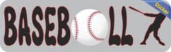 10in x 3in Baseball Vinyl Bumper Sticker W indow Decal Stickers Vinyl Car Decals