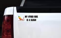 10in x 3in My Other Ride Sleigh Christmas Bumper magnet magnetic magnets