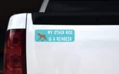 10in x 3in My Other Ride Reindeer Christmas Bumper magnet magnets