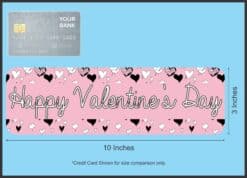10in x 3in Happy Valentine''s Day Vinyl Bumper magnet  Car magnetic magnets '